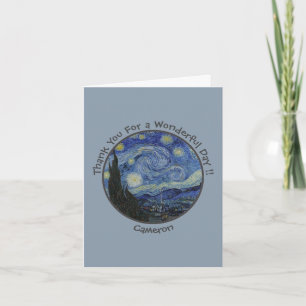 van Gogh's The Starry Night Party Items Collection Dankeskarte