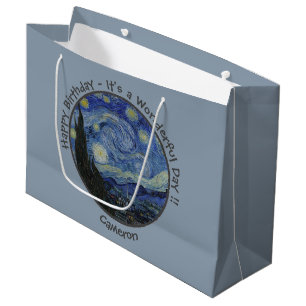 van Gogh's The Starry Night Party Items Collection Große Geschenktüte