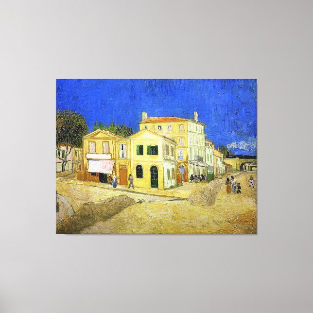 van Gogh's Yellow House (Vincent's house at Arles) Leinwanddruck (Vorderseite)