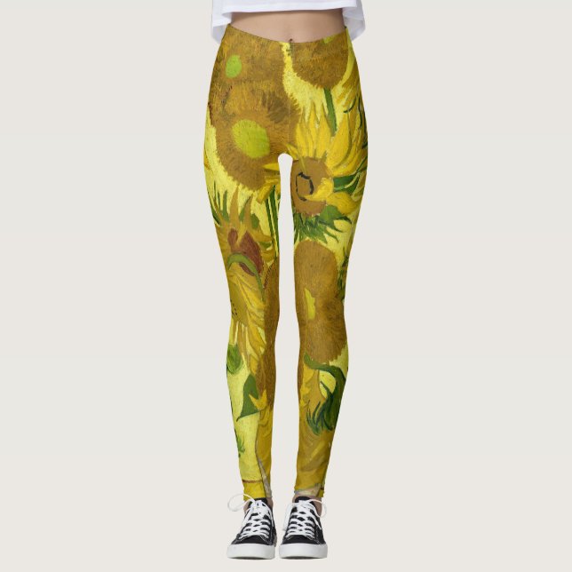 Van- Goghsammlungs-SonnenblumenLeggins Leggings (Vorderseite)
