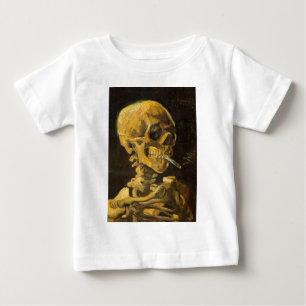 Van- Goghschädel mit brennender Zigarette Baby T-shirt