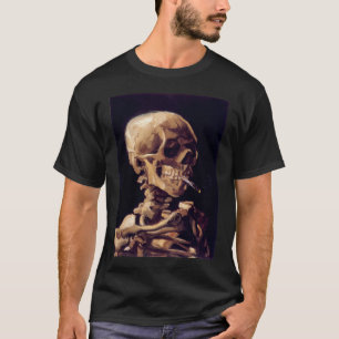 Van- Goghschädel mit einer brennenden Zigarette T-Shirt
