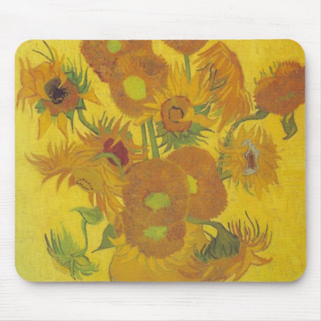 Van- Goghsonnenblumen 2 Mousepad (Vorne)