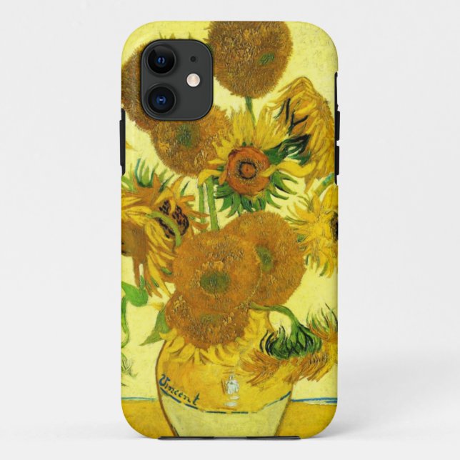 Van- Goghsonnenblumen iPhone Fall Case-Mate iPhone Hülle (Rückseite)