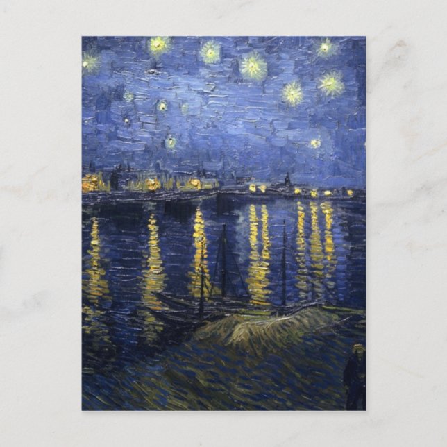 Van- Goghstern starry-night-1888- Postkarte (Vorderseite)