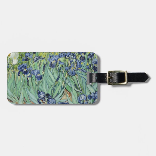 Van- GoghStillleben: Vase mit Iris Gepäckanhänger (Vorderseite horizontal)