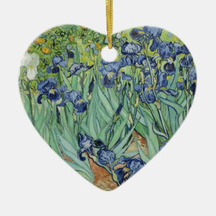 Van- GoghStillleben: Vase mit Iris Keramikornament