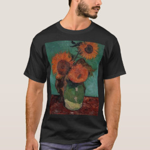 Van- GoghVase mit drei Sonnenblumen T-Shirt