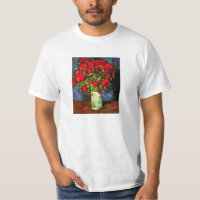 Van- Goghvase mit rotem Mohnblumen-T - Shirt