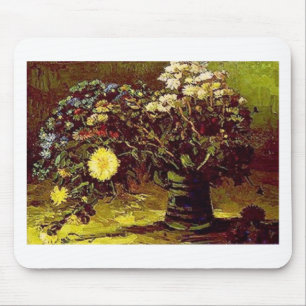 Van- Goghvasen-Blüten-Blumen-Vintage Malerei Mousepad