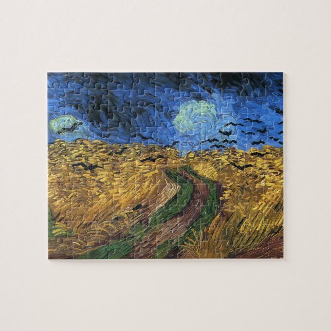 Van GoghWheatfield mit Krähen-Puzzlespiel Puzzle (Horizontal)