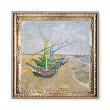 Van Gough Fishing Boote Masterpiece Magnet