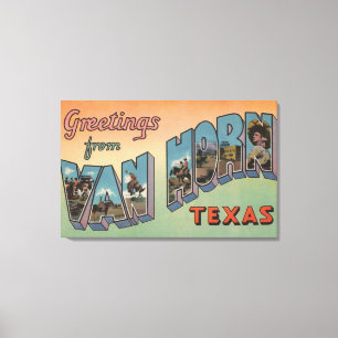 Van Horn, Texas - Große Briefszenen Leinwanddruck
