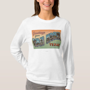 Van Horn, Texas - große Buchstabe-Szenen T-Shirt
