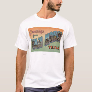 Van Horn, Texas - große Buchstabe-Szenen T-Shirt