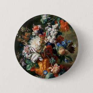 Van Huysums Blumenstrauß Button