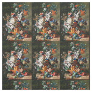 Van Huysums Bouquet des Blumenkunstgewebes Stoff
