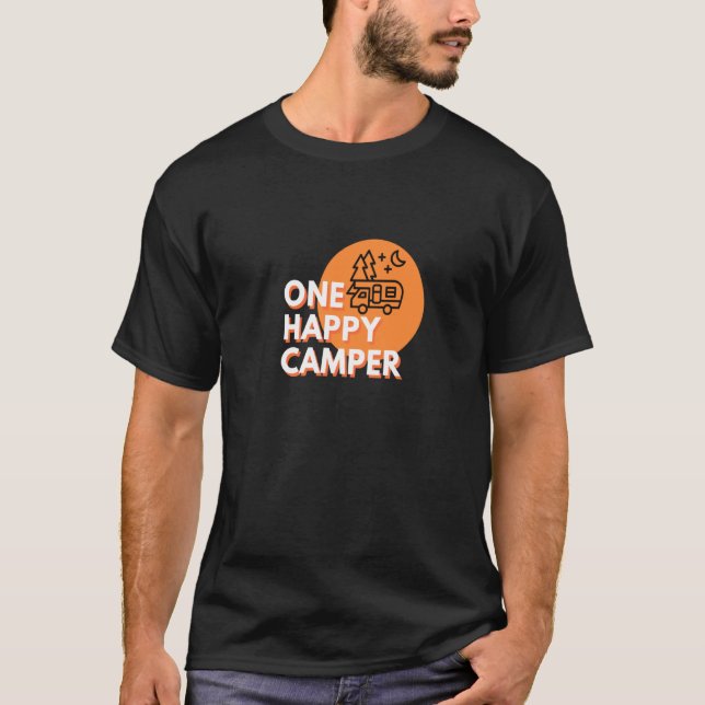 Van Life Camping Camper Travel Bus Nature Adventur T-Shirt (Vorderseite)