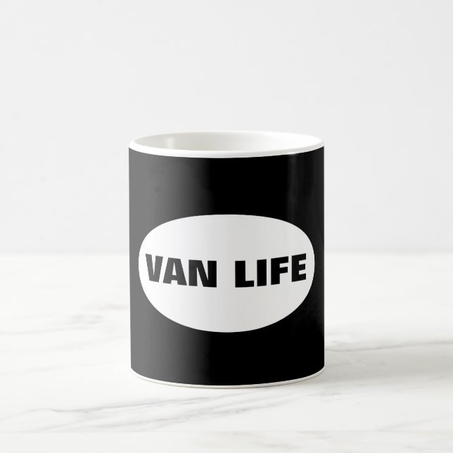 Van Life Nomad Erlebnisreise und Camping-Kaffee Kaffeetasse (Mittel)
