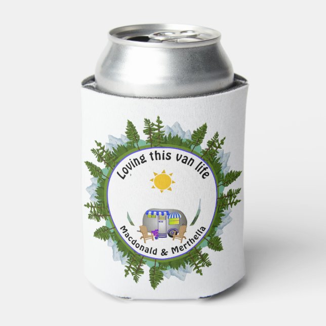 VAN LIFE Personalisiert CARAVAN Camping Dosenkühler (Kanne Vorderseite)