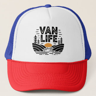 Van Life Retro Sunset Outdoor Nature Sunset Cap Truckerkappe