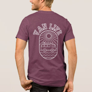 Van Life Sonnenuntergang Camper Van Unisex Tri-Blend Shirt