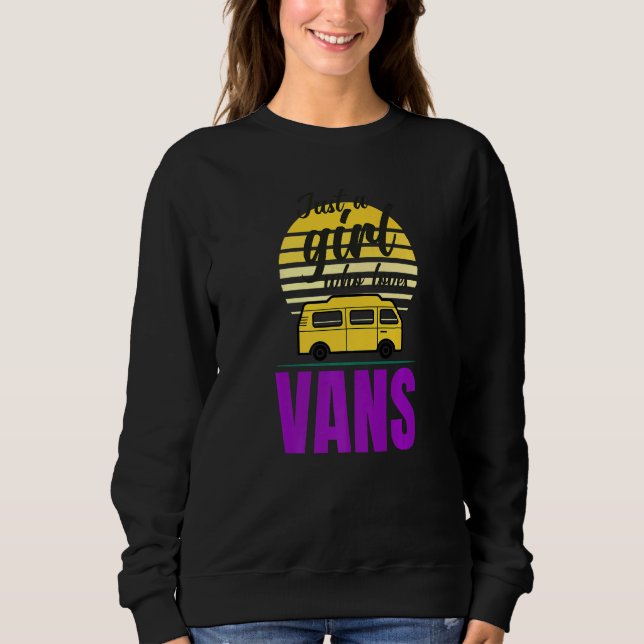Van Life Sun Surfer Girl Vanlife Nur ein Mädchen Sweatshirt (Vorderseite)