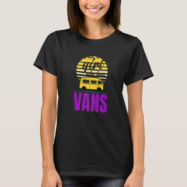 Van Life Sun Surfer Girl Vanlife Nur ein Mädchen T-Shirt (Vorderseite)