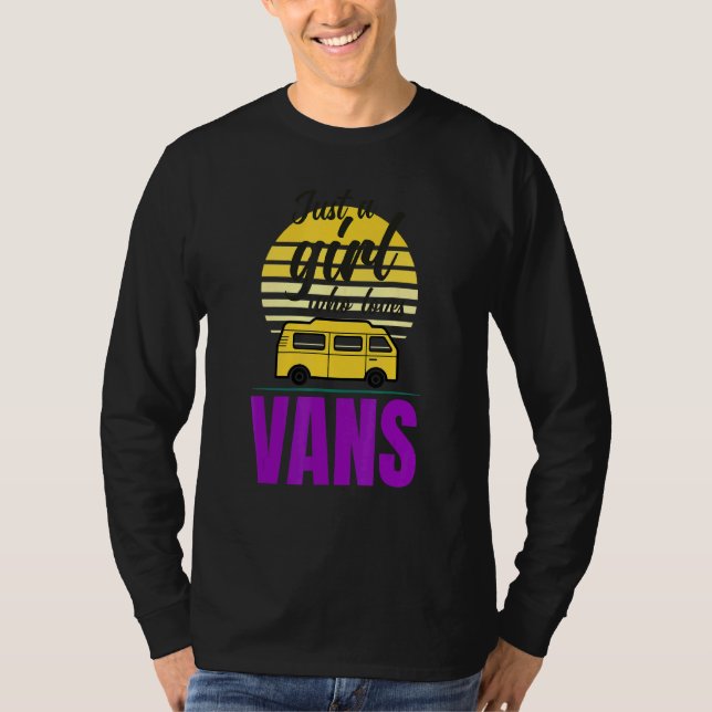 Van Life Sun Surfer Girl Vanlife Nur ein Mädchen T-Shirt (Vorderseite)