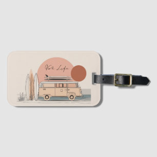 Van Life Surf Van – Retro Beach Camper Ästhetik Gepäckanhänger