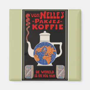 Van Nelle's Kaffee - Vintage-Werbung Magnet