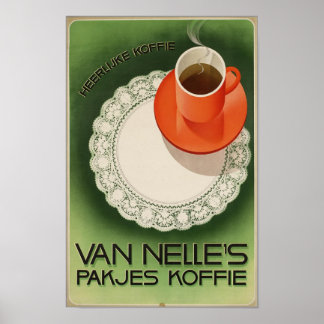 Van Nelle's Pakjes Koffie Poster