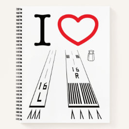 Van Nuys Airport Runways 16L-16R / 34L - 34R Notizbuch