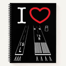 Van Nuys Airport Runways 16L-16R / 34L - 34R Notizbuch