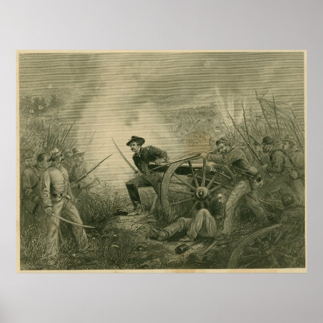 Van Pelts Batterie bei Chickamauga Poster (Vorne)
