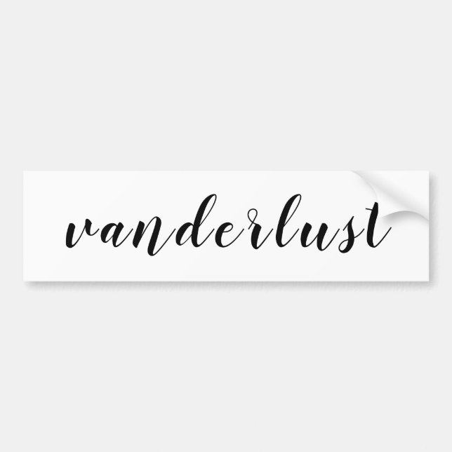 Van travel Camping play wanderlust = vanderlust Autoaufkleber (Vorne)