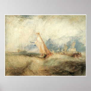 Van Tromp, Schiffe in Meer J.M.W. Turner Poster