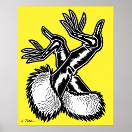 Vana DeVinyl™/Fun-Fur, PVC-Handschuhe Poster