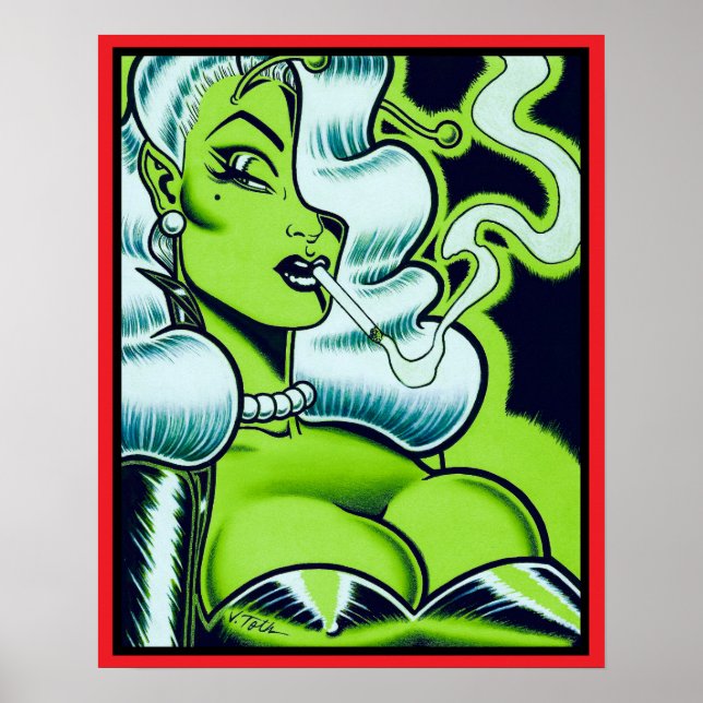 Vana DeVinyl™/Gefährliche Dame Poster (Vorne)