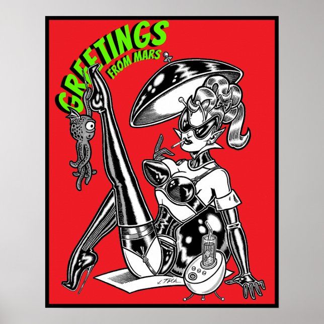 Vana DeVinyl™/Grüße vom Mars Poster (Vorne)