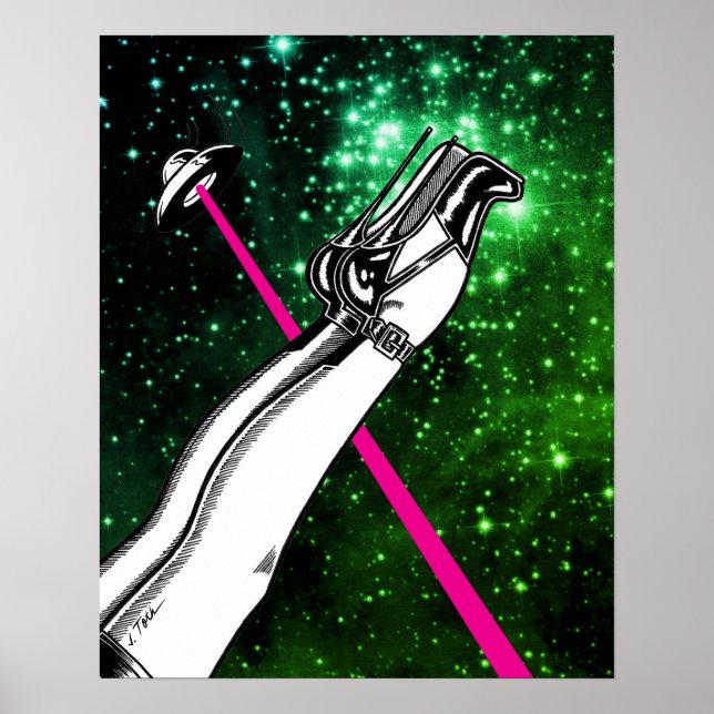 Vana DeVinyl™/High Heels in Space Poster (Vorne)