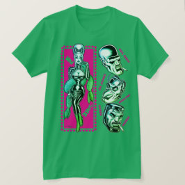Vana DeVinyl™/Katzenrufe/Grün T-Shirt