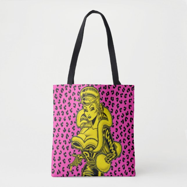 Vana DeVinyl™/Leoparden-Druck-Tasche (Vorderseite)