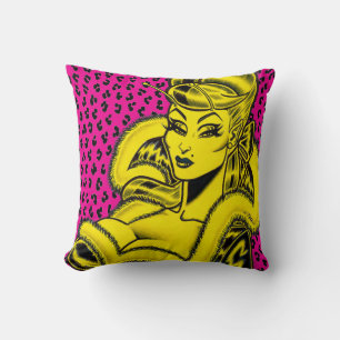 Vana DeVinyl™/Leopardenmuster Kissen