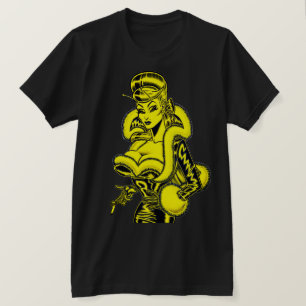 Vana DeVinyl™/PVC und Fun Fur T - Shirt