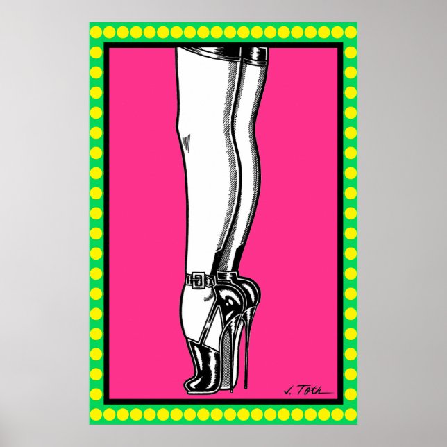Vana DeVinyl™/Strümpfe und High Heels Poster (Vorne)