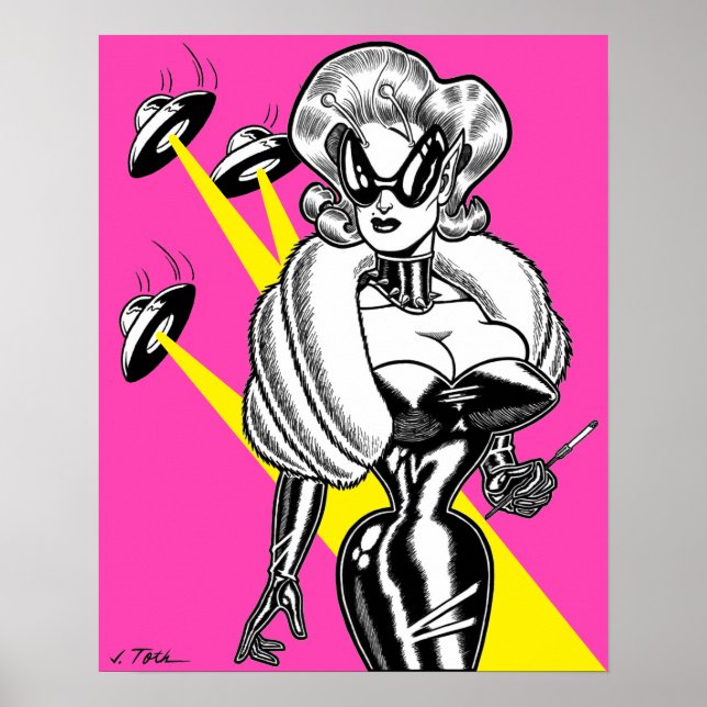 Vana DeVinyl™/UFO's and Glamour Poster (Vorne)