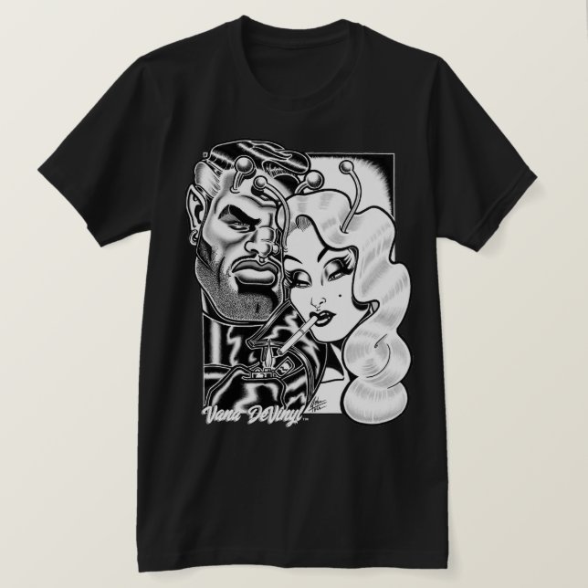 Vana DeVinyl™/Vana und Rocco T-Shirt (Design vorne)