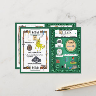 Vana - Vanadium Horn Einhorn Spielkarte Postkarte