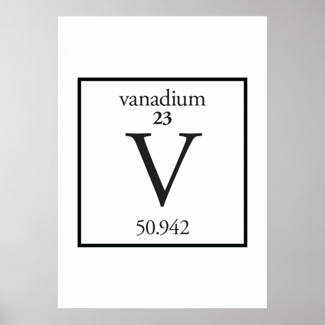 Vanadium Poster (Vorne)